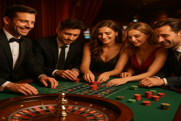 লাইভ টেবিল গেম সেটিংয়ে ডিলারের উপস্থিতি